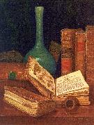 Hirst, Claude Raguet The Bookworm's Table France oil painting reproduction
